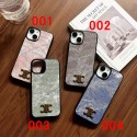 Celine monogram denim jeans cloth pattern cute fashion brand case elegant unique cover For iphone 14 Pro Max 13 12 cover