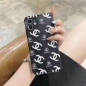 Chanel luxury monogram protection cute black white case For iphone 14 Pro Max 13 12 11 cover 
