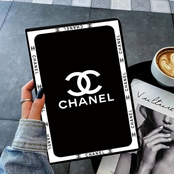 Chanel luxury fake ipad Case coque for iPad 10/9/8 / 7Rotating Smart Cover with Auto Wake and SleepDesigner ipad mini 6/5 luxury case monogramleather back case