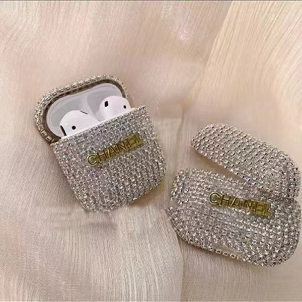 Chanel Wireless Charging Case for AirPods 1 2 3 pro pro2Charging Case  schutzhülle Replacement Compatible with AirPod 1st 2nd 3rd pro 2ndairpods Waterproof Case Shock Proof Protective CoverWireless Charging Airpods pro 2 3 1 Earbuds Case Cover Skin Shell