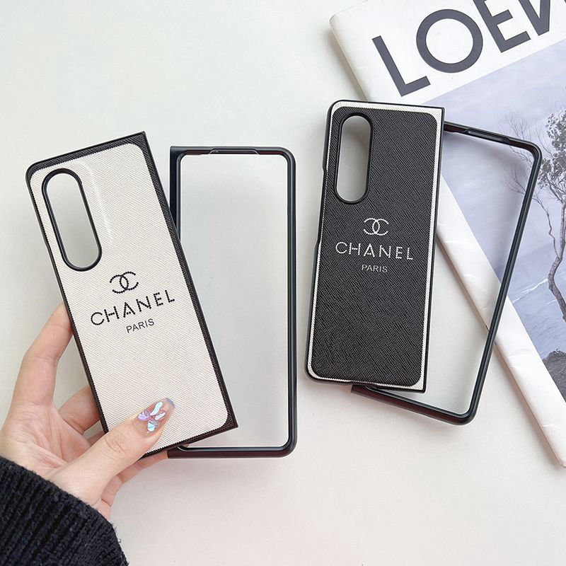 Chanel Galaxy Z Flip 3 4 5 6 5G Case coque hullePhone case Shell for samsung z flip 6 5 4 fold4 3 samsung  z flip 6 5 4 Case Custodia Hulle Fundaoriginal luxury fake case samsung  z flio 4 5  6 cover shell