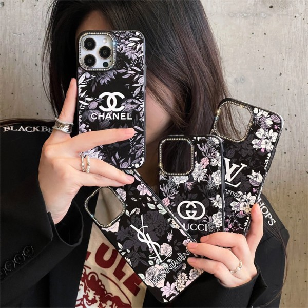 Chanel Lv Ysl Gucci Luxury designer iPhone 16 plus 15 pro max 16 15 14 case coque cover iPhone 16 pro/16 plus/15/14/13/12/11 PRO Max xr/xs case hülle CoverShockproof Protective Designer iPhone 15 16 Case