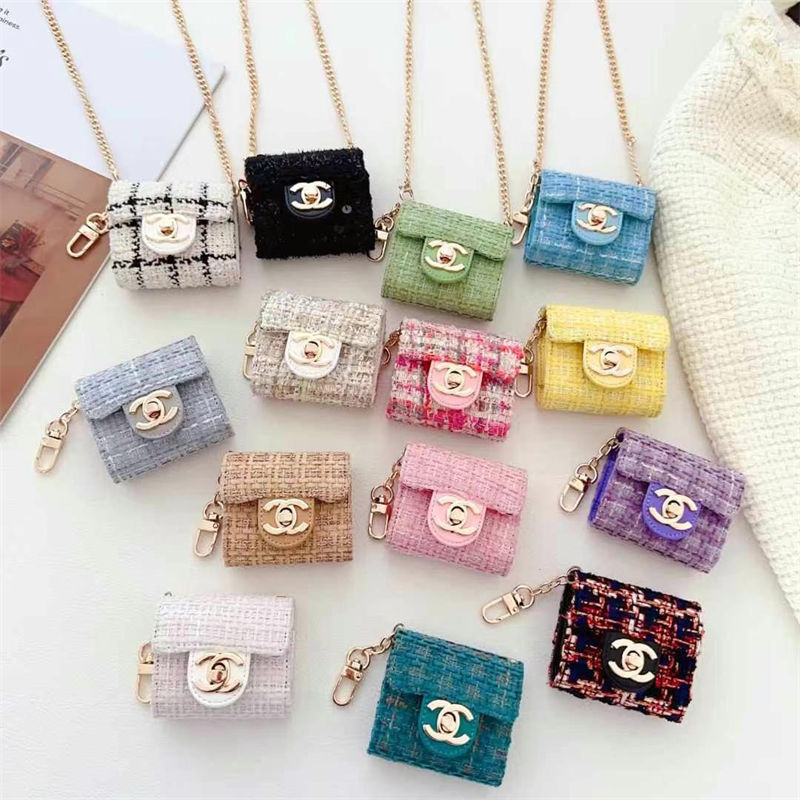 Chanel Wireless Charging Case for AirPods4 pro pro2 3 2Luxury Designer Airpods 4 pro2 4 3 2 Protective Case Cover hülle coqueairpods Waterproof Case Shock Proof Protective CoverWireless Charging Airpods4 pro 4 2 3 1 Earbuds Case Cover Skin Shell