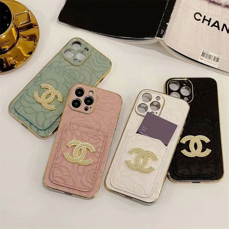 Chanel Luxury iPhone 16 15 Pro max 14 13 Case Back Cover coque  ledertascheiPhone13/14/15 16 Pro Max Wallet Flip Case  original luxury fake case iphone16 pro max 14 15/15 16 plus pro max shell iphone 14 15 16 Custodia Hulle Funda 