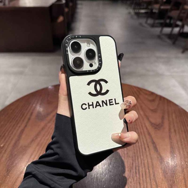 Chanel iPhone 16 pro/16 plus/15/14/13/12/11 PRO Max xr/xs case hülle Cover Luxury iPhone 16 15 Pro max 14 13 Case Back Cover coque  ledertasche original luxury fake case iphone16 pro max 14 15/15 16 plus pro max shell  Fashion Brand Full Cover housse
