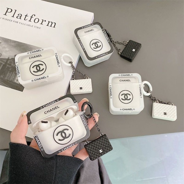 Chanel Wireless Charging Case for AirPods4 pro pro2 3 2  Luxury Designer Airpods 4 pro2 4 3 2 Protective Case Cover hülle coque AirPods4 Case Custodia Hulle Funda  airpods Waterproof Case Shock Proof Protective Cover 