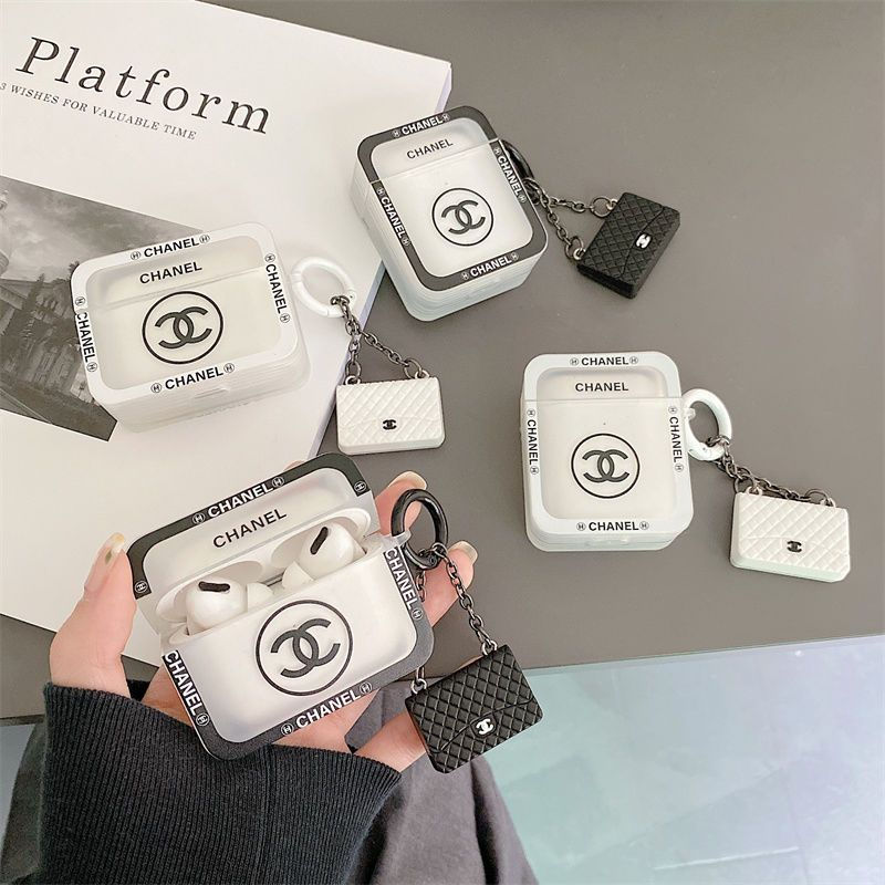 Chanel Wireless Charging Case for AirPods4 pro pro2 3 2  Luxury Designer Airpods 4 pro2 4 3 2 Protective Case Cover hülle coque AirPods4 Case Custodia Hulle Funda  airpods Waterproof Case Shock Proof Protective Cover 