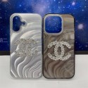 Chanel Luxury iPhone 17 16 15 Pro max 14 13 Case Back Cover coque ledertasche Chanel iPhone 16/13/14/15 16 17 Pro Max Wallet Flip Case Shockproof Protective Designer Chanel iPhone 15 16 17Case original luxury fake case 