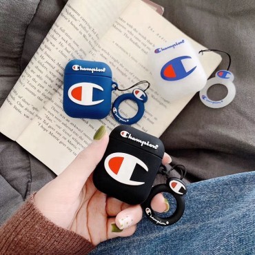 Apple AirPods Pro2 airpods pro 2/3/pro/2/1 Champion Silicone Case Protective Cover With Finger Ring Hanger