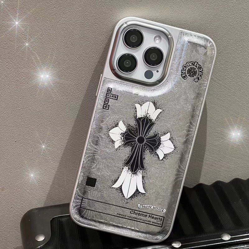 Chrome Hearts Luxury designer iPhone 15 plus 15 pro max 14 case coqueFashion Brand Full Cover housseLuxury Case Back Cover schutzhülleiphone 14 15 Custodia Hulle Funda