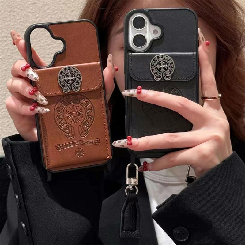 Chrome Hearts Shockproof Protective Designer iPhone 15 16 Case  original luxury fake case iphone16 pro max 14 15/15 16 plus pro max shell  Fashion Brand Full Cover housseLuxury Case Back Cover schutzhülle