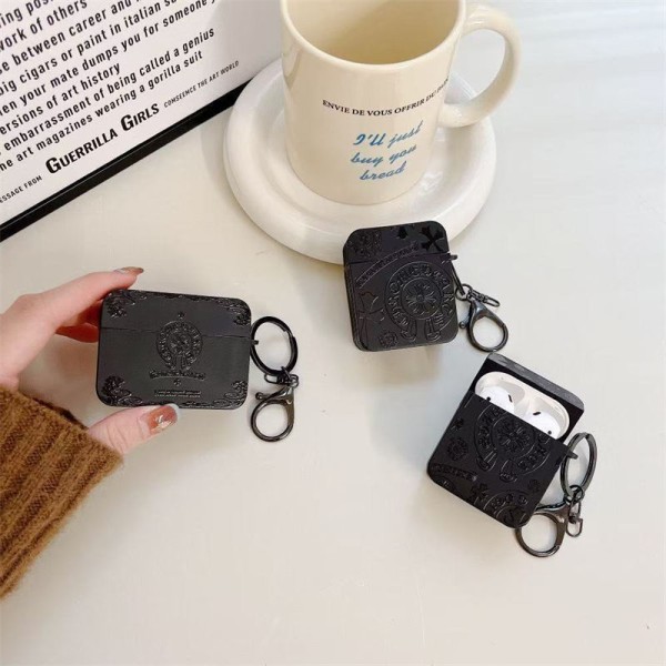 Chrome Hearts Wireless Charging Case for AirPods4 pro pro2 3 2  Charging Case schutzhülle Replacement Compatible with AirPod 1st 2nd 3rd 4rd pro 2nd Luxury Designer