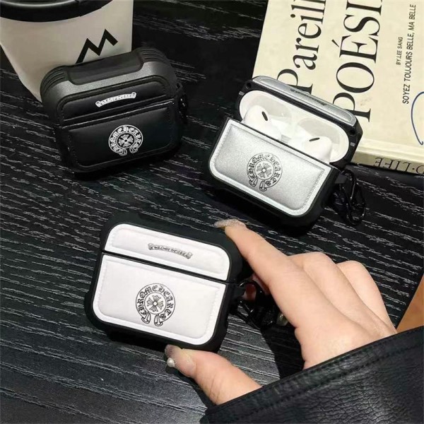 Chrome Hearts Wireless Charging Case for AirPods4 pro pro2 3 2 Charging Case schutzhülle Replacement Compatible with Chrome Hearts AirPod 1st 2nd 3rd 4rd pro 2nd  Luxury Designer Airpods 4 pro2 4 3 2 Protective Case Cover hülle coque