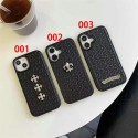 Chrome Hearts Luxury iPhone 17 16 15 Pro max 14 13 Case Back Cover coque ledertasche Shockproof Protective Designer iPhone 15 16 17Case original luxury fake case iphone16 pro max 17 14 15/15 16 plus pro max shell Luxury Case Back Cover schutzhülle