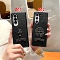 Chrome Hearts Galaxy Z Flip 7 4 5 6 5G Case coque hulle samsung z flip 6 5 4 Case Custodia Hulle Funda Chrome Hearts original luxury fake case samsung z flip 7 4 5 6 cover shell Luxury samsung z flip 7 6 5 4 3 fold 4 5 6 7 phone case Case Back Cover 