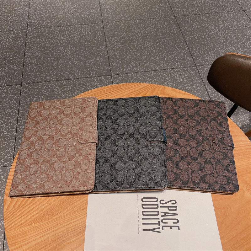 Coach luxury fake ipad Case coque for iPad 11/10/9/8 / 7Rotating Smart Cover with Auto Wake and Sleepipad pro 12.9 11inch 2024 caseFashion Brand Full Cover housse