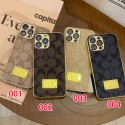 Coach Luxury designer iPhone 16 plus 15 pro max 16 15 14 case coque cover Luxury iPhone 16 15 Pro max 14 13 Case Back Cover coque  ledertasche original luxury fake case iphone16 pro max 14 15/15 16 plus pro max shell Luxury Case Back Cover schutzhülle