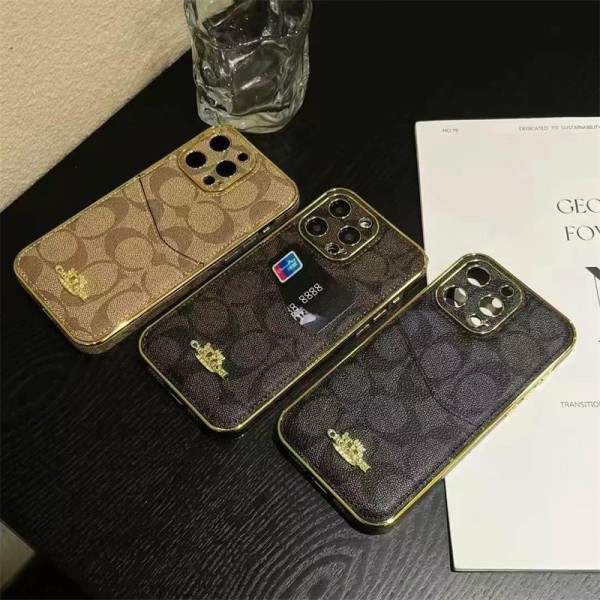 Coach Luxury designer iPhone 16 plus 15 pro max 16e 15 14 case coque coveriPhone 16e/13/14/15 16 Pro Max Wallet Flip Case Luxury Case Back Cover schutzhülleiphone 14 15 16e Custodia Hulle Funda 
