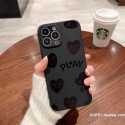 COMME des GARCONS luxury galaxy s23 plus ultra s22 a21 a54 5g note20 Case Heart Play print monogram designer iPhone 14 pro max 13 12 11 cover shell for Man Women Girls