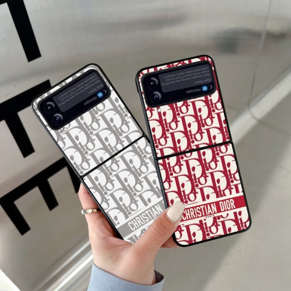 gucci dior leather monogram cute disney mickey minnie mouse galaxy flip fold brand case for Samsung Z flip fold 4 2022 3 2 1 5G Case Shookproof Protection Cover