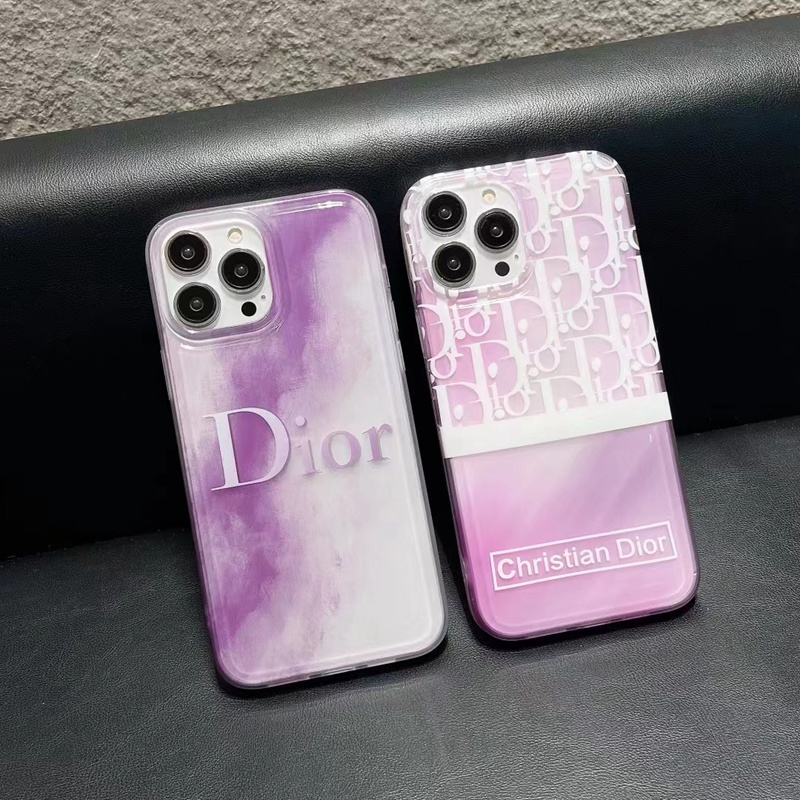 DIOR luxury monogram pattern cute fashion brand clear case elegant unique silicone cover For iphone 14 Pro Max plus se3 13Mini Iphone 12 11 SE2 7 8 X Xr Xs