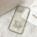Dior luxury clear silicon shine monogram iphone 14 pro max plus case 13 12 11 mini x xs xr 8 7 cover
