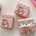 Dior Luxury Apple AirPods Pro2/3/Pro/2/1 Case strap monogram Leather bag Protective Cover With Finger Hanger