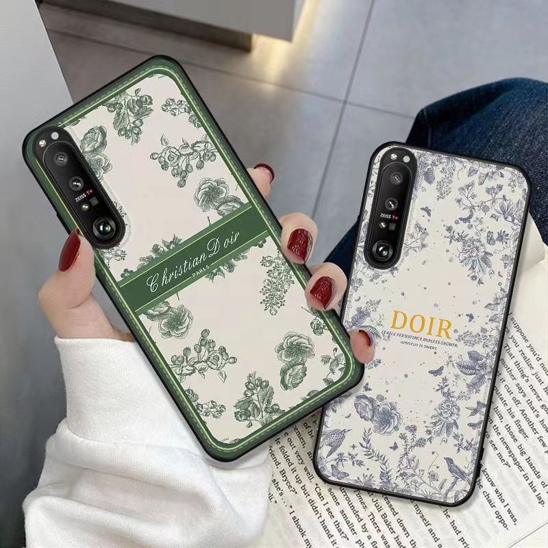 Dior luxury monogram flower print brand case For iphone 13 Pro Max Plus se3 12 11 SE2 7 8 X Xr Xs galaxy s23 + plus ultra s22 note20 xperia 1 10  v ace iv 5 1 10  iv ace iii 1 5 10 iii cover 