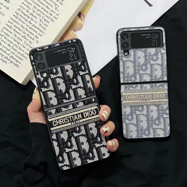Dior Galaxy Z Flip 3 4 5 5G Case coque hullePhone case Shell for samsung z flip 5 4 fold4 3 Luxury Case Back Cover schutzhülleFashion Brand Full Cover