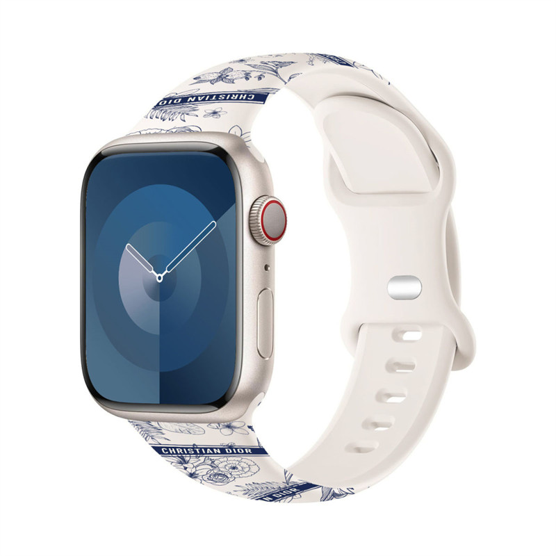 Dior Leather Apple Watch Band for Series 1/2/3/4/5/6/7/8/UltraCustom Leather Watch BandStrap Replacement Sport Wristbands for iWatchLuxury Designer Classic Monogram Apple Watch Band