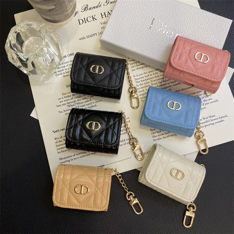 Dior Wireless Charging Case for AirPods 1 2 3 4 pro pro2 Charging Case schutzhülle Replacement Compatible with AirPod 1st 2nd 3rd 4rd pro 2ndLuxury Designer Airpods pro2 4 3 2 Protective Case Cover