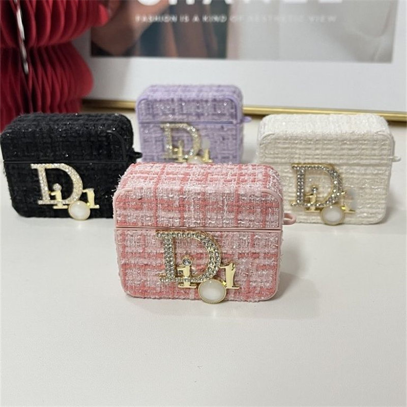 Dior Wireless Charging Case for AirPods 1 2 3 4 pro pro2Luxury Designer Airpods pro2 4 3 2 Protective Case Cover hülle coqueairpods Waterproof Case Shock Proof Protective CoverWireless Charging Airpods pro 4 2 3 1 Earbuds Case Cover Skin Shell