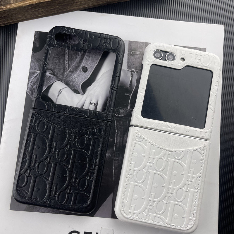 Dior Galaxy Z Flip 3 4 5 6 5G Case coque hullePhone case Shell for samsung z flip 6 5 4 fold4 3 samsung  z flip 6 5 4 Case Custodia Hulle Fundaoriginal luxury fake case samsung  z flio 4 5  6 cover shell