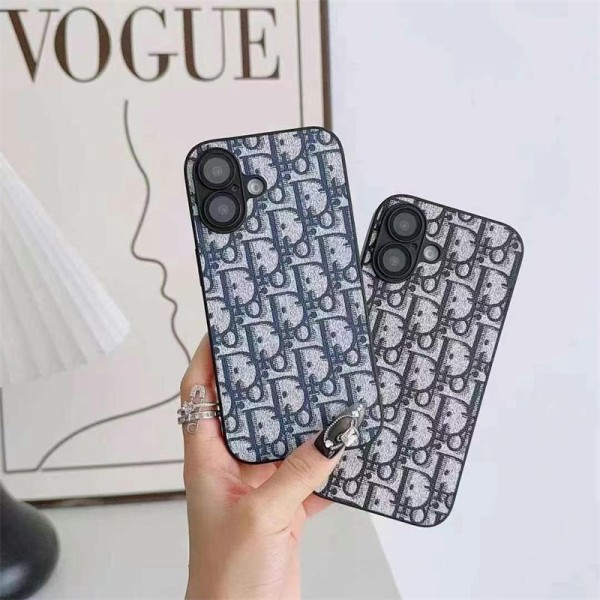 Dior Luxury designer iPhone 16 plus 15 pro max 16 15 14 case coque coverLuxury iPhone 16 15 Pro max 14 13 Case Back Cover coque  ledertascheLuxury Case Back Cover