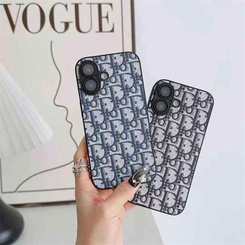 Dior Luxury designer iPhone 16 plus 15 pro max 16 15 14 case coque coverLuxury iPhone 16 15 Pro max 14 13 Case Back Cover coque  ledertascheLuxury Case Back Cover