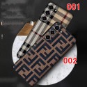 Burberry Fendi luxury monogram fashion print case For galaxy s23+ plus ultra s22 cover