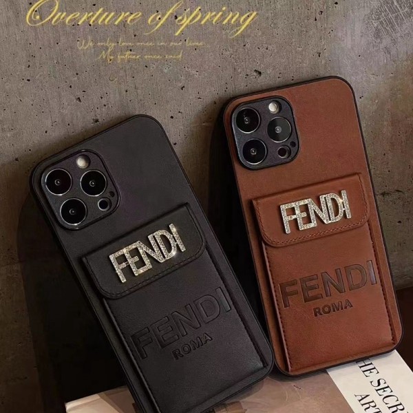 Fendi iPhone13/14/15/16 Pro Max Wallet Flip CaseShockproof Protective Designer iPhone 16e 15plus Case Fashion Brand Full Cover housseLuxury Case Back Cover schutzhülle