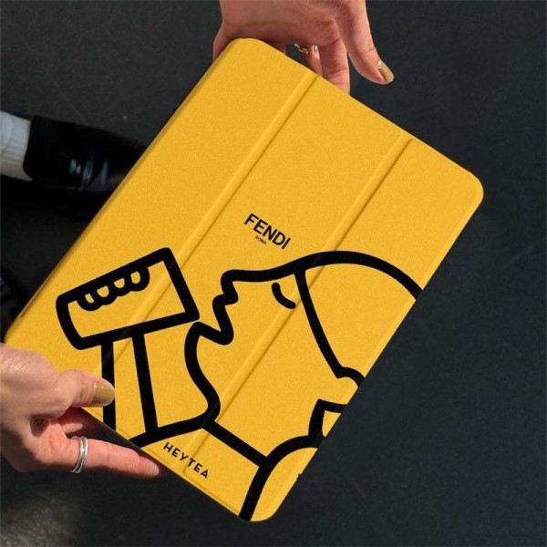 Fendi Designer ipad mini 7/6/5 luxury case monogramleather back caseFashion Brand Full Cover housseLuxury Case Back Cover schutzhülle