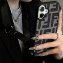 Fendi Luxury designer iPhone 16 plus 15 pro max 16 15 14 case coque coverLuxury iPhone 16 15 Pro max 14 13 Case Back Cover coque  ledertasche