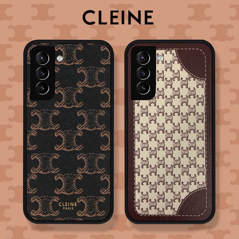 Celine luxury monogram cute print case For galaxy s23+ plus ultra s22 s21 note20 iphone 12 Pro Max 12 Mini cover 