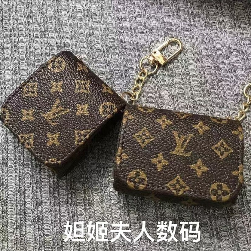 Gucci Louis Vuitton luxury airpods pro 2 2022 leather bag Carabiner clip chain monogram Airpods 3 pro 1/2 case cover Fashion Brand TWS Bluetooth Earbuds Accessories