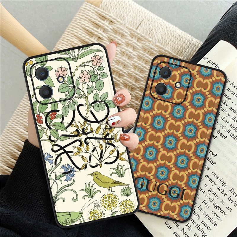 Gucci Loewe luxury monogram cute flower bird print brand case For iphone 14 Pro Max Plus iphone se3 13 Mini Iphone 12 11 SE2 7 8 X Xr Xs galaxy a23 5g s22 + plus ultra a33 a53 a73 note20 xperia 5 1 10  iv ace iii 1 5 10 iii cover 