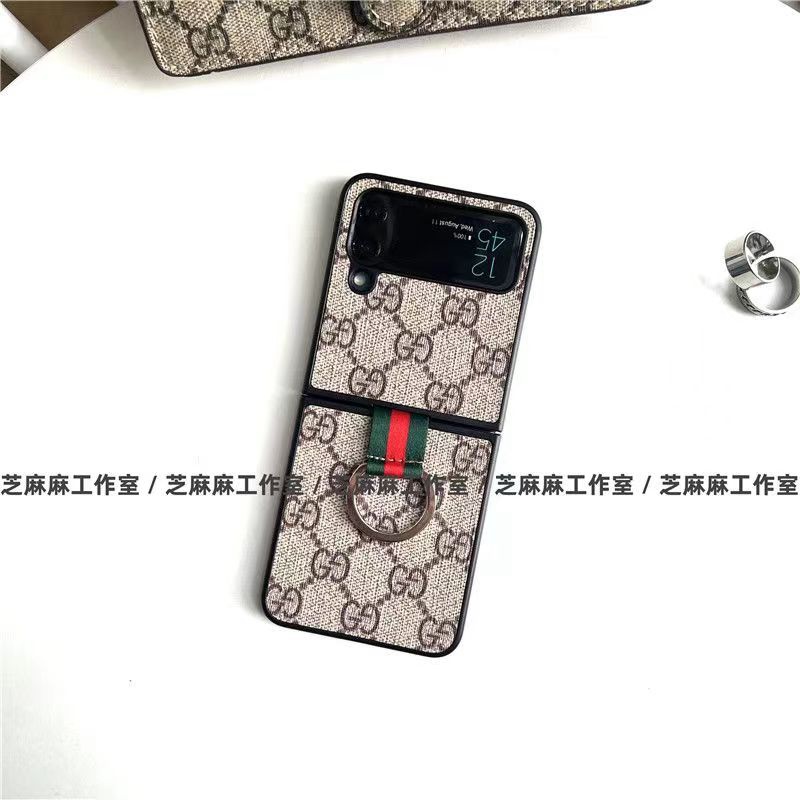 Gucci luxury Galaxy Z flip 4 5G 3 2 1 Case strap rope monogram shookproof protection stylish girly case for Samsung z flip 4 5G 3 2022