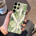 Gucci luxury monogram plant print brand case For galaxy s23 + plus ultra a54 5g a53 a52 cover 