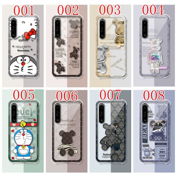Be@rbrick Gucci Celine Kaws luxury monogram cute bear doraemon hello kitty print brand case For iphone 14 Pro Max Plus se3 13 12 11 7 8 X Xr Xs galaxy s23 + plus ultra a54 5g s22 + plus ultra note20 xperia 5 1 10  v ace iv 1 5 10 iii cover 
