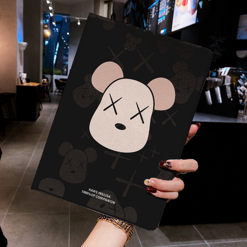 kaws brand bear ipad9/10TH 2022 ipad pro 2022 ipad mini6/5 air5/4 leather case women men ipad mini 6 ipad pro 2022 Leather Case Cover