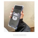 KAWS clear bear print Galaxy Z Fold 4 3 2 Case shookproof high protection brand Samsung Z flip 4 3 2 5G Stylish Case for Samsung Galaxdy Z Fold 4 flip 4 5G 2022