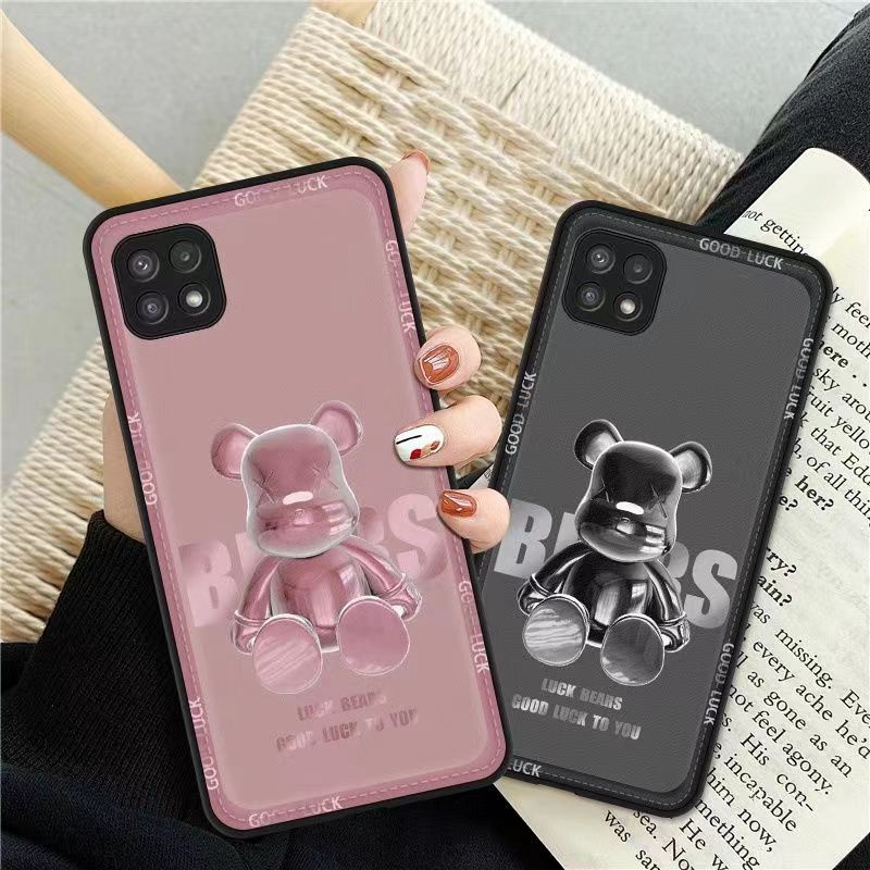 Kaws be@rbrick luxury monogram cute bear print brand case For iphone 14 Pro Max Plus iphone se3 13 Mini Iphone 12 11 SE2 7 8 X Xr Xs galaxy a23 5g s22 + plus ultra a33 a53 a73 note20 xperia 5 1 10  iv ace iii 1 5 10 iii cover 