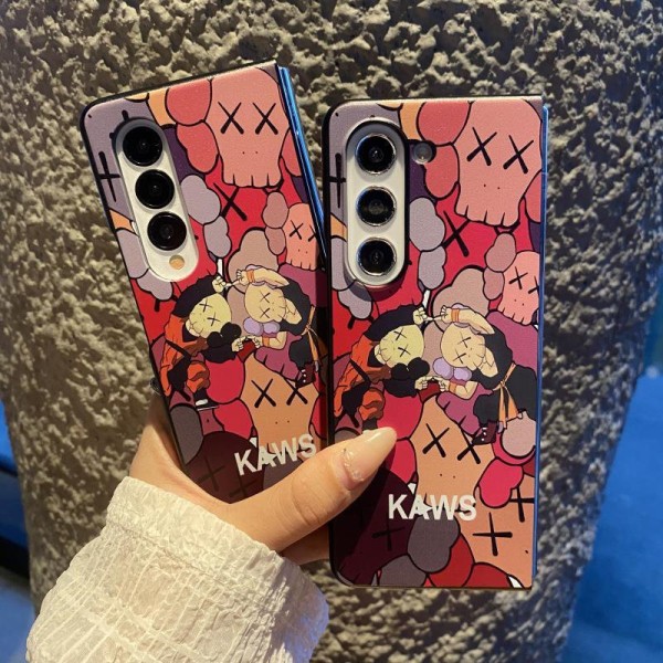 Kaws Luxury samsung z flip 5 4 fold6  Case Back Cover schutzhülleFashion Brand Full CoverLuxury designer samsung phone case hülle coque galaxy z flip fold 6 5 4 3 2original luxury fake case samsung  z flio 4 5  6 cover shell
