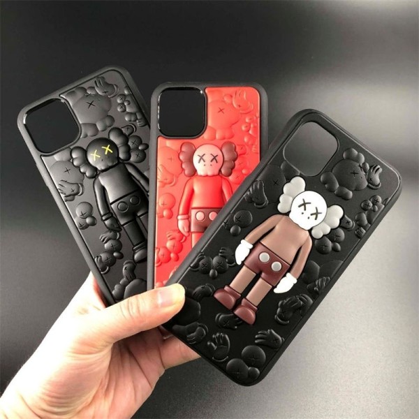 Kaws Luxury designer iPhone 16 plus 15 pro max 16e 15 14 case coque coveriPhone 16 pro/16 plus/15/14/13/12/11 PRO Max xr/xs case hülle Cover  Luxury iPhone 16e 15 Pro max 14 13 Case Back Cover coque ledertasche
